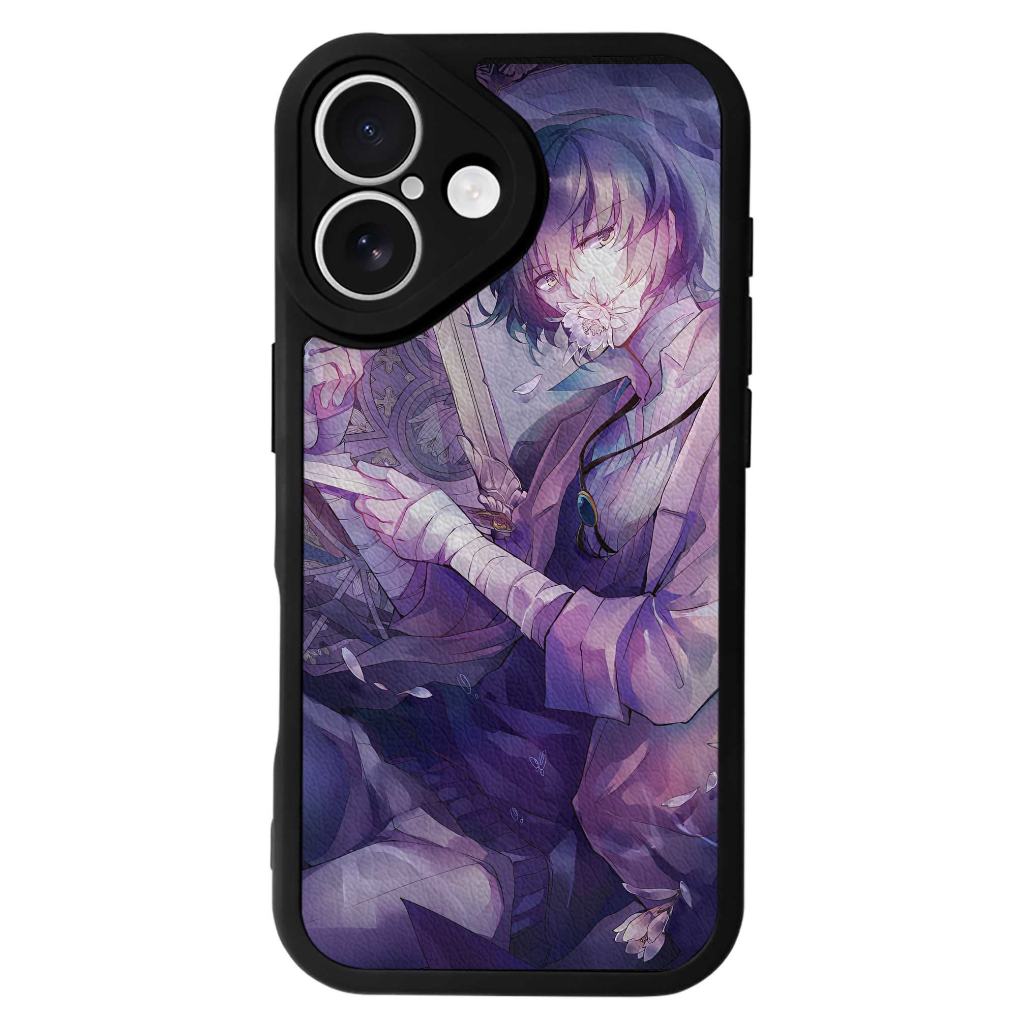 （画像用） 文豪ストレイドッグス Bungo Stray Dogs 【iPhone 16シリーズ対応】シリコンスマホケース（レザー調） 材質：シリコン